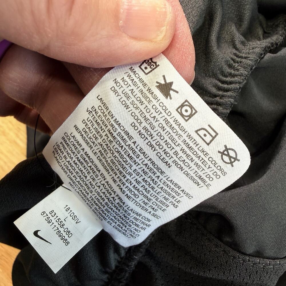 Nike Tempo Dri-FIT Women's Brief-Lined Running Shorts 831558 L Black Sports NWT - Picture 10 of 10